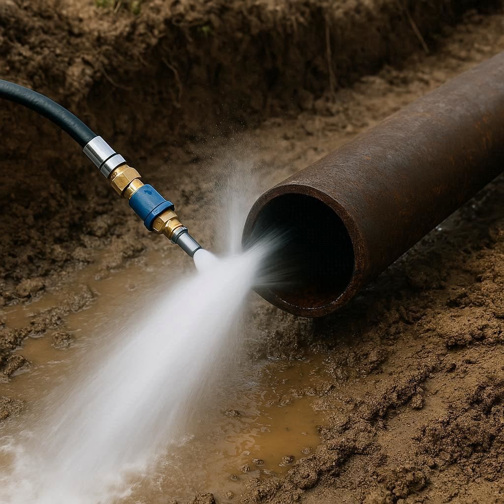Гидродинамическая прочистка водопроводных труб в Домодедово