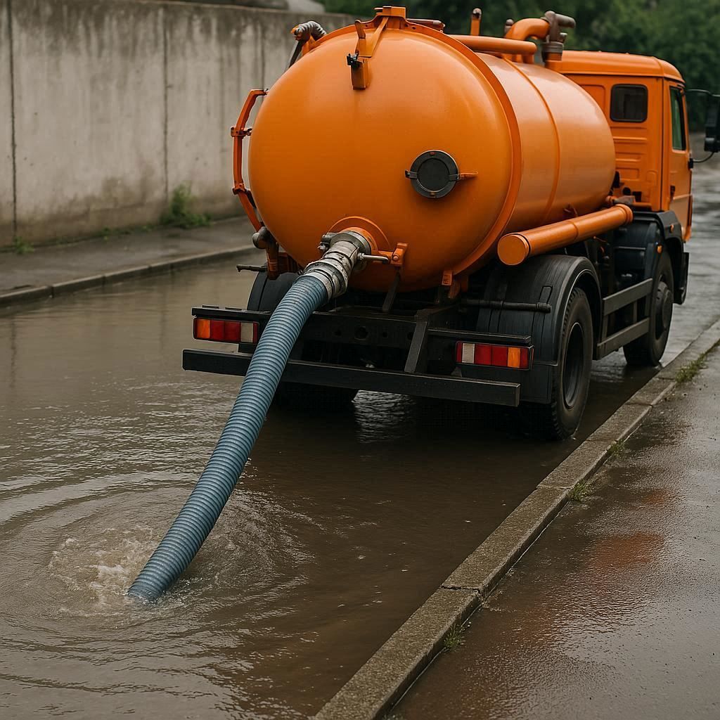 Откачка воды в Домодедово